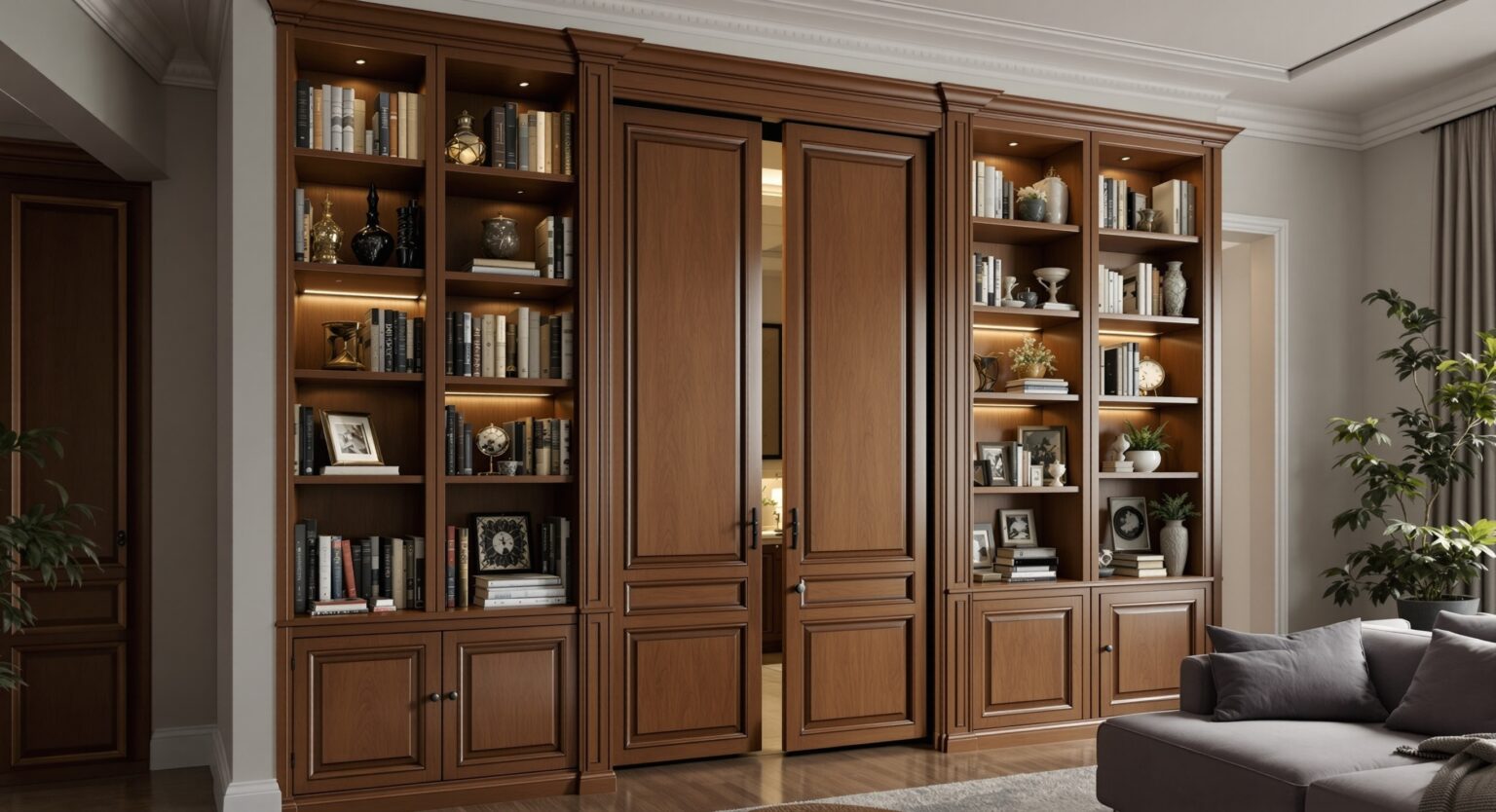 Rotating Bookcase Doors - Hidden Door Street