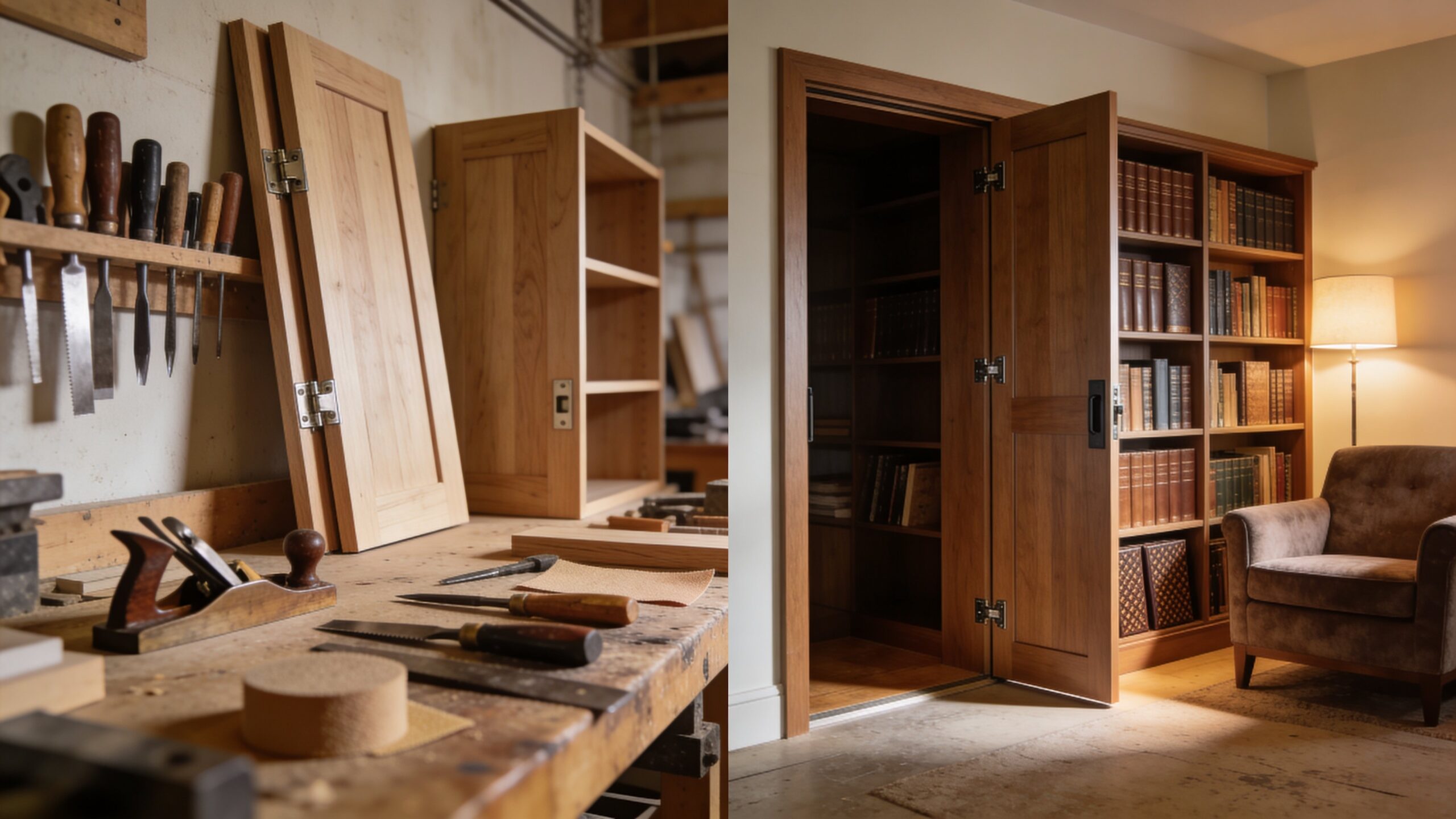 Step-by-Step Guide to Building a Secret Bookshelf Door